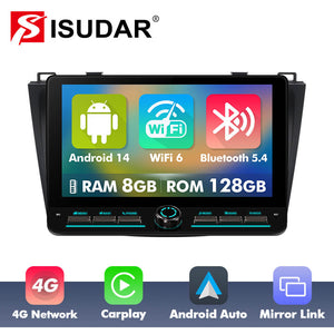 10 inch Android 14 New Design Angle Key 2.0 Touch Screen Car Radio Button Car Stereo For Mazda 3 2010 - 2013