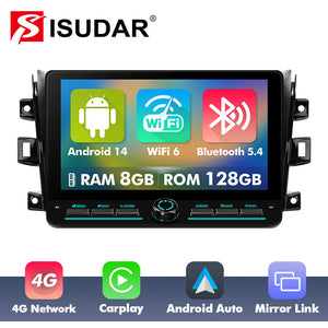 10 inch Android 14 New Design Angle Key 2.0 Touch Screen Car Radio Button Car Stereo For Nissan Navara Npx00 2015-2017