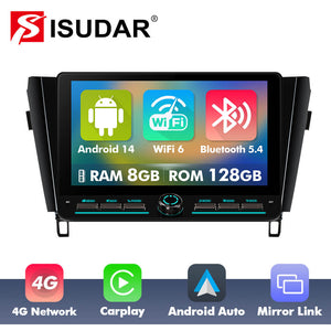 10 inch Android 14 New Design Angle Key 2.0 Touch Screen Car Radio Button Car Stereo For Nissan X-Trail T32 Qashai J11 T31 J10 2013-2017
