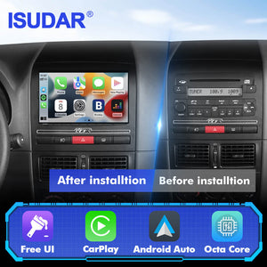 T57 Android 13 2 Din Car Stereo 9" Car Multimedia Player GPS Navigation Wireless CarPlay & Android Auto For Fiat Palio Weekend/Siena/Idea - ISUDAR Official Shop