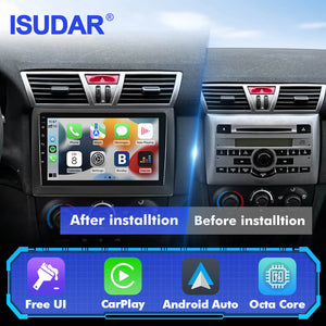 T57 Android 13 2 Din Car Stereo 9" Car Multimedia Player GPS Navigation Wireless CarPlay & Android Auto For Fiat Stilo 2002-2010 - ISUDAR Official Shop