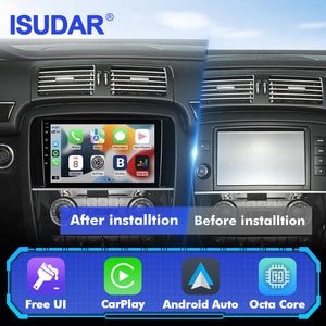 T57 Android 15 2 Din Car Stereo 9" Car Multimedia Player GPS Navigation Wireless CarPlay & Android Auto For Mercedes-Benz R-CLASS W251 R280 R300 R320 2005-2017