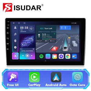 T57 Android 13 2 Din Universal Car Stereo 9"/10" Car Multimedia Player GPS Navigation Wireless CarPlay & Android Auto Without Frame