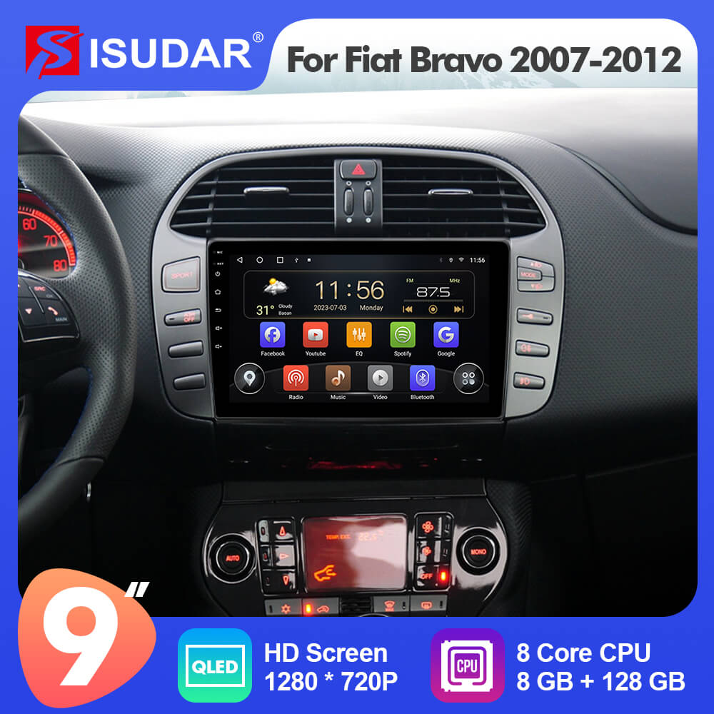 X90 Ultra Multimedia headunit for FIAT BRAVO (2007->)