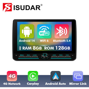 10 inch Android 14 New Design Angle Key 2.0 Touch Screen Car Radio Button Car Stereo For Fiat Stilo 2002-2010 - ISUDAR Official Shop