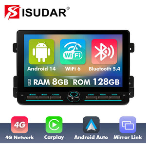 10 inch Android 14 New Design Angle Key 2.0 Touch Screen Car Radio Button Car Stereo For Suzuki Grand Vitara 2005-2015