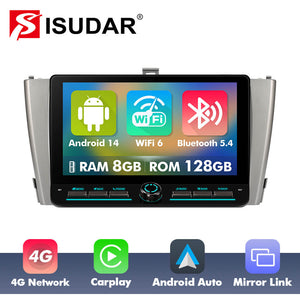 10 inch Android 14 New Design Angle Key 2.0 Touch Screen Car Radio Button Car Stereo For Toyota Avensis 2009-2015