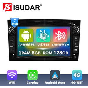T75/T10C/T10M Android 14 Car Radio For Opel Astra H G J Antara Vectra C D Vivaro Corsa C D Zafira B Meriva Veda - ISUDAR Official Shop