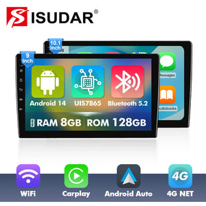 Upgrade from T72 - T75 series Android 14 UIS7865 Car Radio For Universal - No Frame Version