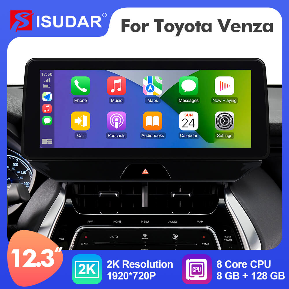 Upgrade Android 12 12.3 Inch Apple Carplay Car Stero For Toyota Harrier  Venza 2021