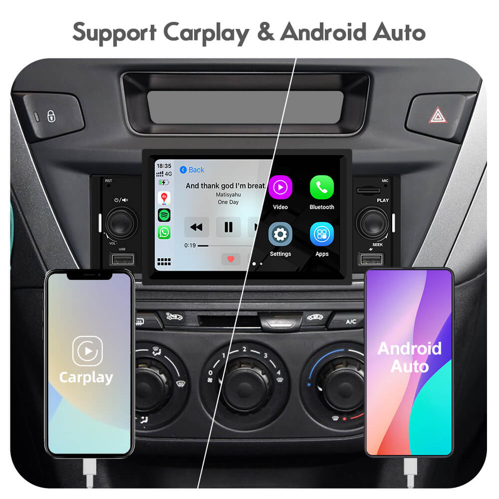 ISUDAR 1 DIN Android 10 Car Radio 8 Inch Screen Universal Car Stereo Audio  Player GPS Navigation Carplay Android Auto WIFI - AliExpress