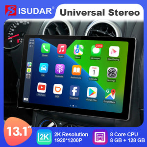 ISUDAR T72 2K 13.1 Inch Android 12 Car Radio For Toyota/Honda/Nissan/Hyundai/Kia/VW GPS Stereo 4G 8 Core Carplay Android Auto