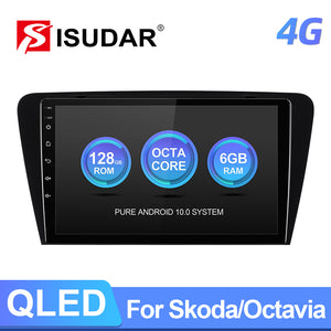 Isudar QLED Android 10 Auto Radio For Skoda Octavia 2014-2017 - ISUDAR Official Store