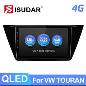 T72 QLED 4G Sim card Auto radio For VW/Volkswagen/TOURAN 2016 2017 2018- - ISUDAR Official Store