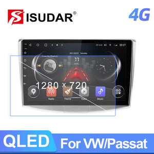 Isudar QLED Android 10 Auto Radio For VW/Volkswagen/Passat B6 B7 wireless carplay and android auto - ISUDAR Official Store