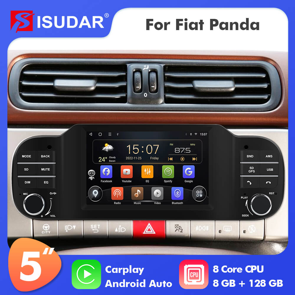 Fiat Panda with #sony #carstereo #bluetooth #usb #aux #radio #fiat