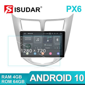 ISUDAR Android 10 4g Auto Radio For Hyundai/Solaris/Verna 2010-2016 - ISUDAR Official Store