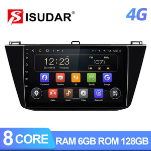 Android Auto radio 6G+128G 4G Sim card For VW/Volkswagen/Tiguan 2017-2019 - ISUDAR Official Store